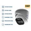 IP camera dome white 5MP