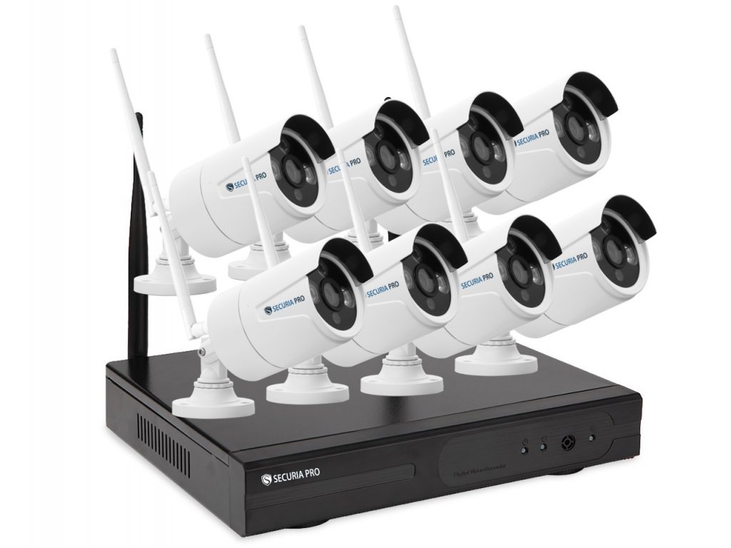Securia Pro WIFI set 1MPx WIFI8CHV1-W (Nahrávanie bez disku)
