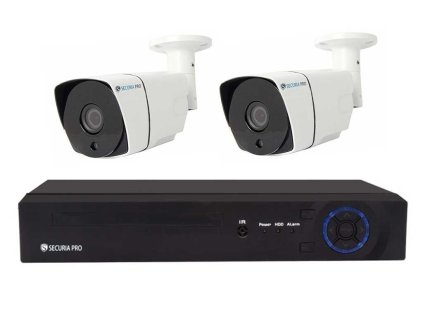 Securia Pro IP set 3MPx NVR2CHV3-W (Nahrávanie bez disku)