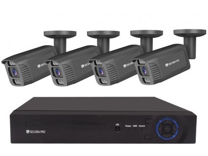 Securia Pro kamera rendszer NVR4CHV4S-B smart, fekete (Pevný disk bez disku)