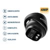 IP camera dome black 4MP