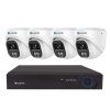 Securia Pro IP 4 kamera rendszer 6MPx, NVR4CHV6S-W DOME fehér, fém