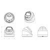 Securia Pro IP 8 kamerarendszer 6MPx NVR8CHV6S-W DOME smart, fehér, fém