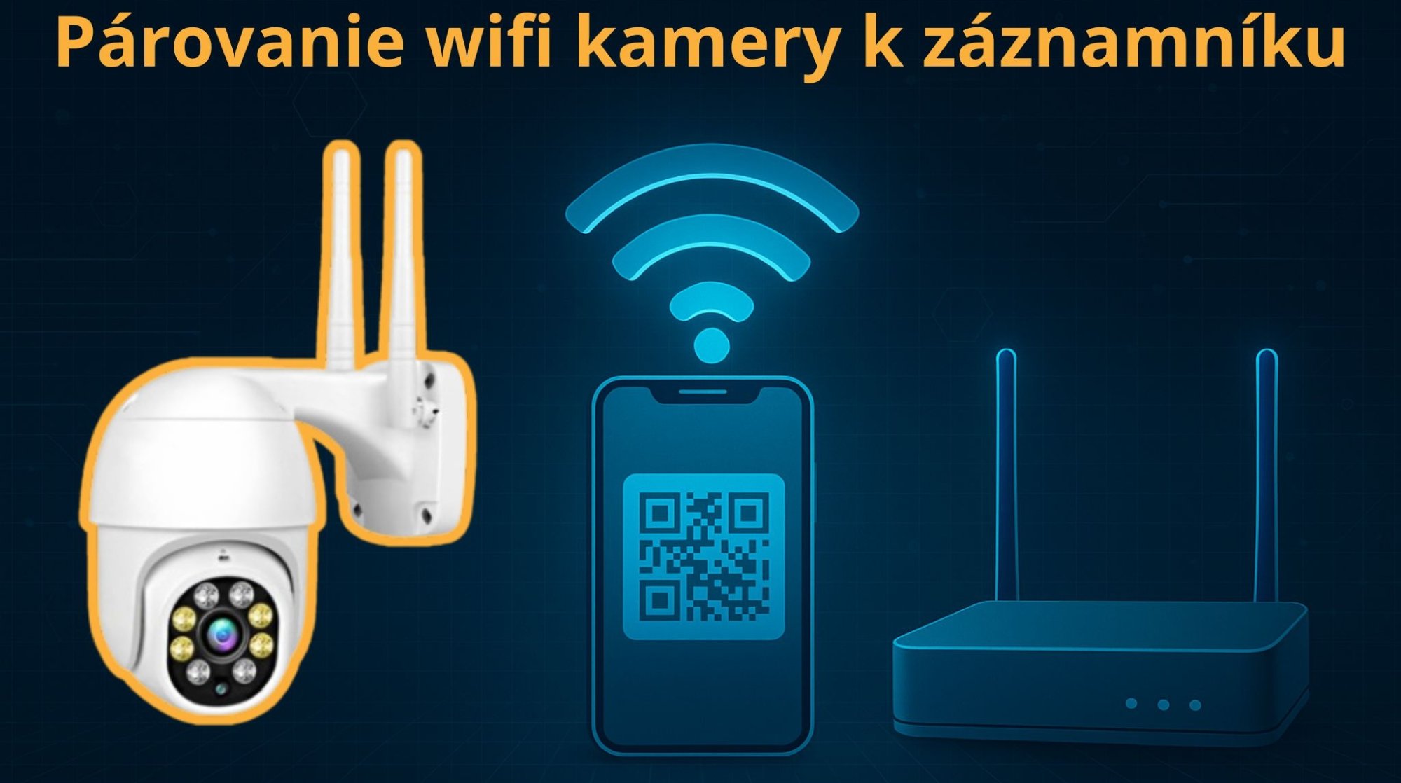 Párovanie wifi kamery SecuriaPro k záznamníku