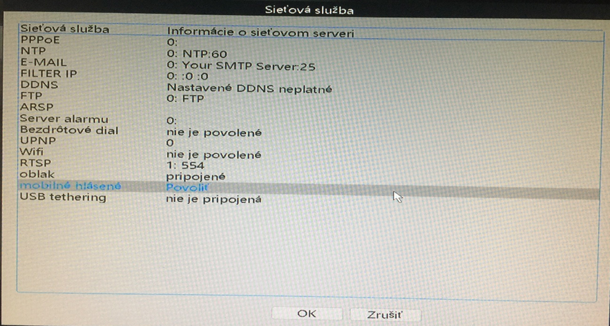 Ako nastaviť upozornenia z kamerového systému na mail?
