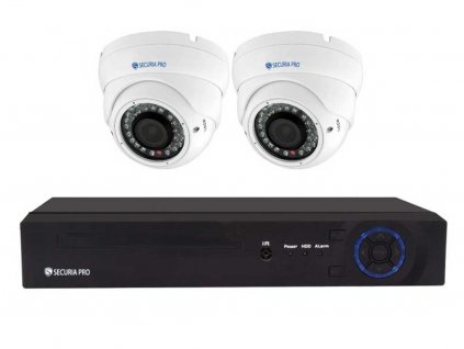 Securia Pro IP set 3MPx NVR2CHV3-W DOME