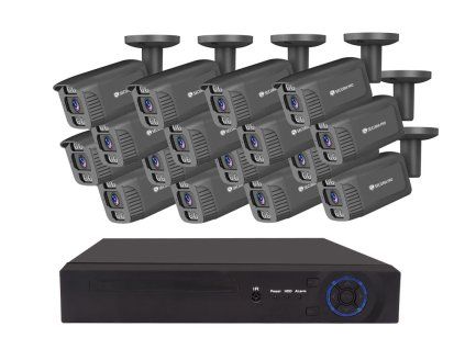 Securia Pro IP kamerový systém NVR16CHV4S-B smart, čierny, kov