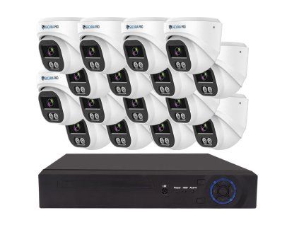 Securia Pro IP kamerový systém NVR16CHV4S-W DOME smart, biely, kov