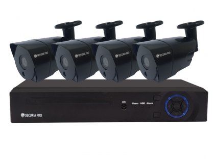 Securia Pro AHD 4 kamerový systém 2MPx AHD4CHV2-B, kov