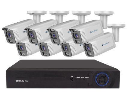 Securia Pro IP kamerový systém NVR8CHV8S-W smart SONY, biely, kov