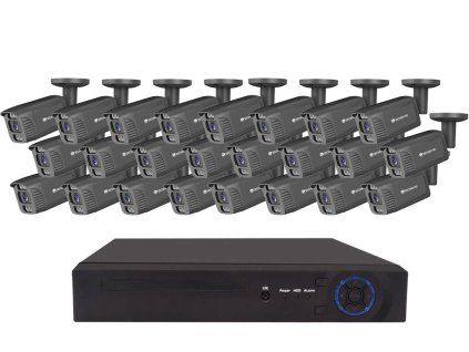 Securia Pro IP kamerový systém NVR24CHV8S-B SONY smart, čierny, kov