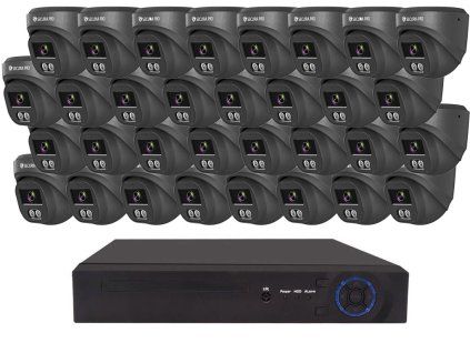 Securia Pro IP kamerový systém NVR32CHV4S-B DOME smart, čierny, kov