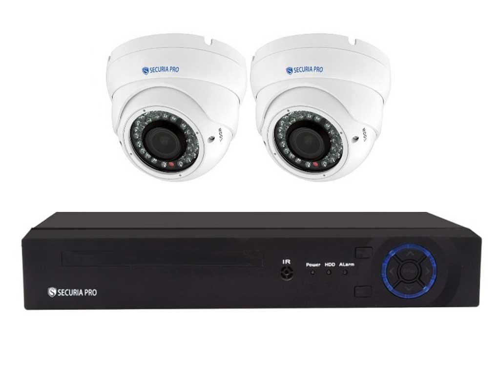 Securia Pro IP kamerový systém 8MPx NVR2CHV8-W DOME Nahrávanie: 4TB disk