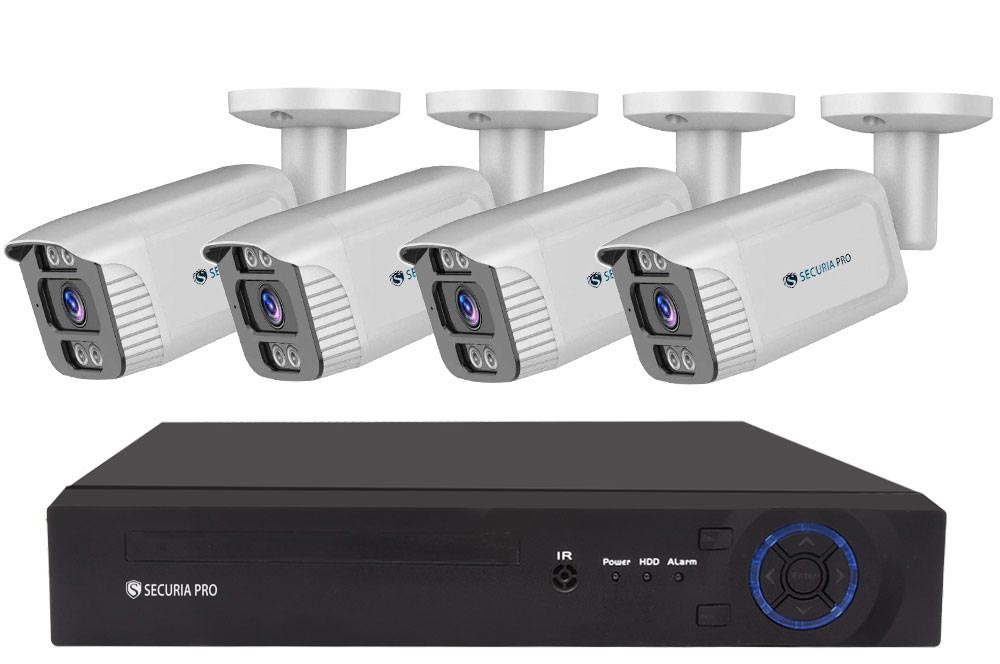 Securia Pro IP kamerový systém NVR4CHV4S-W smart, biely Nahrávanie: 2TB disk
