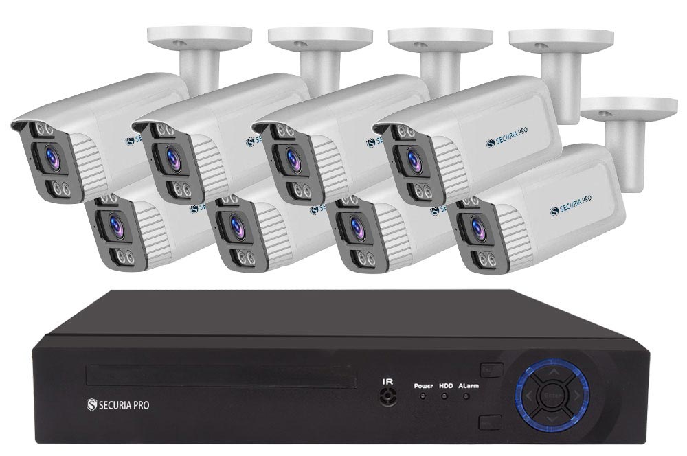 Securia Pro IP kamerový systém NVR8CHV5S-W smart, biely Nahrávanie: 2TB disk