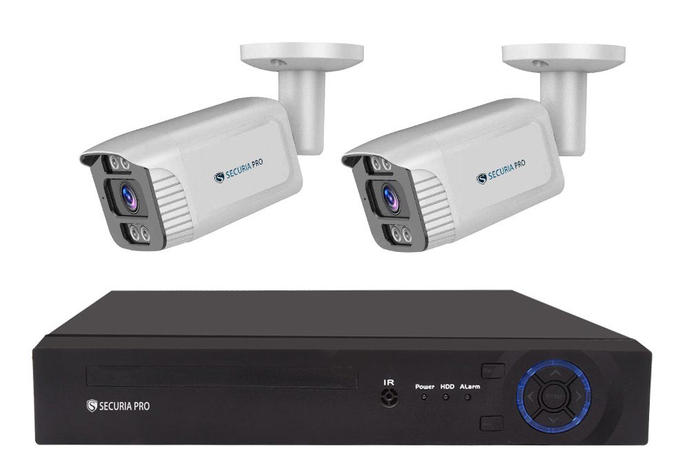 Securia Pro IP kamerový systém NVR2CHV5S-W smart, biely Nahrávanie: 4TB disk