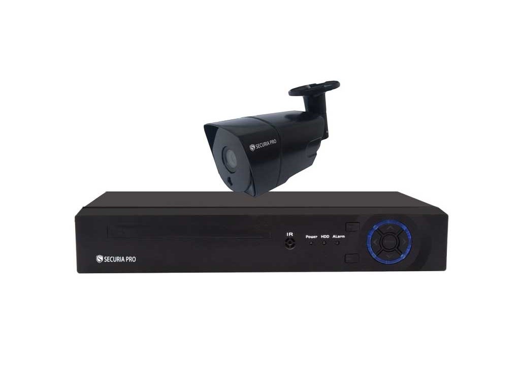 Securia Pro AHD 1 kamerový systém 2MPx AHD1CHV2-B Nahrávanie: 2TB disk