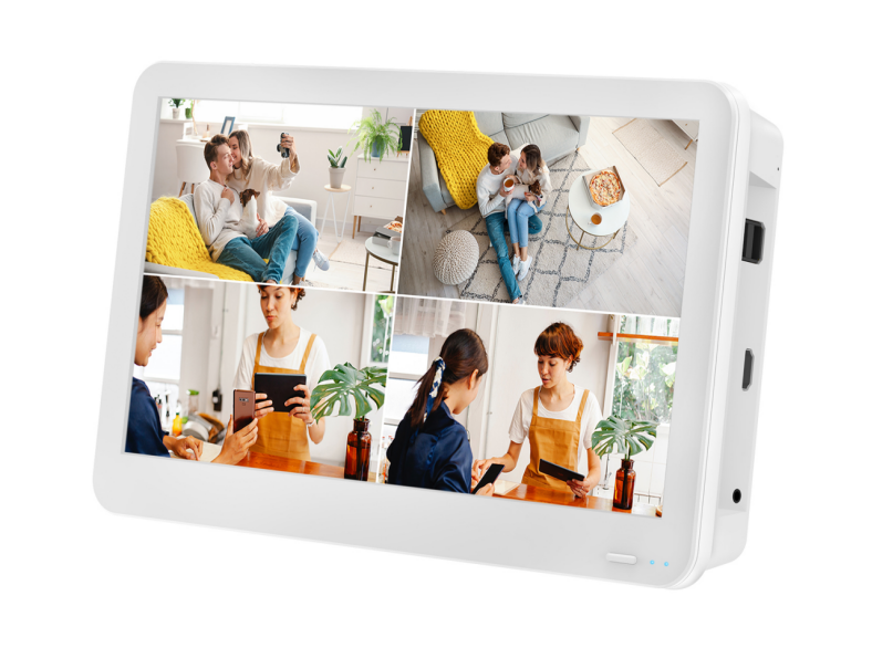 Securia Pro NVR záznamník s displejom, 10 kanálový - 4xPoE, 6xIP, N6010S-P04-8MP-LCD