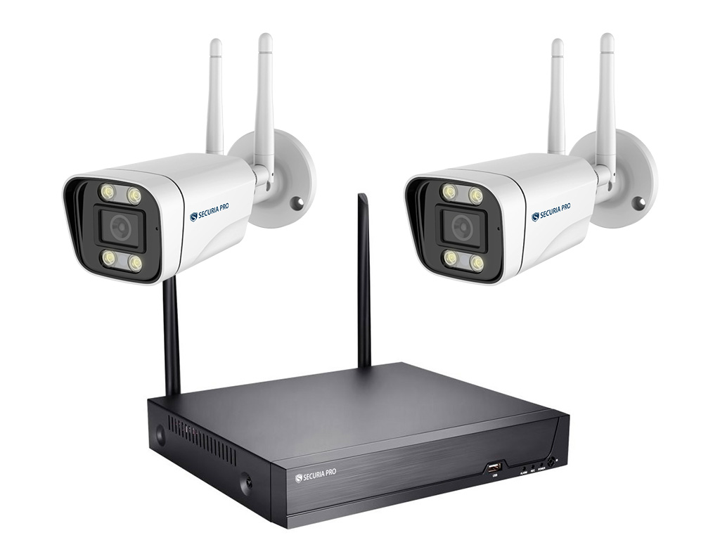 Securia Pro WIFI kamerový set WIFI2CHV5S-W Nahrávanie: bez disku