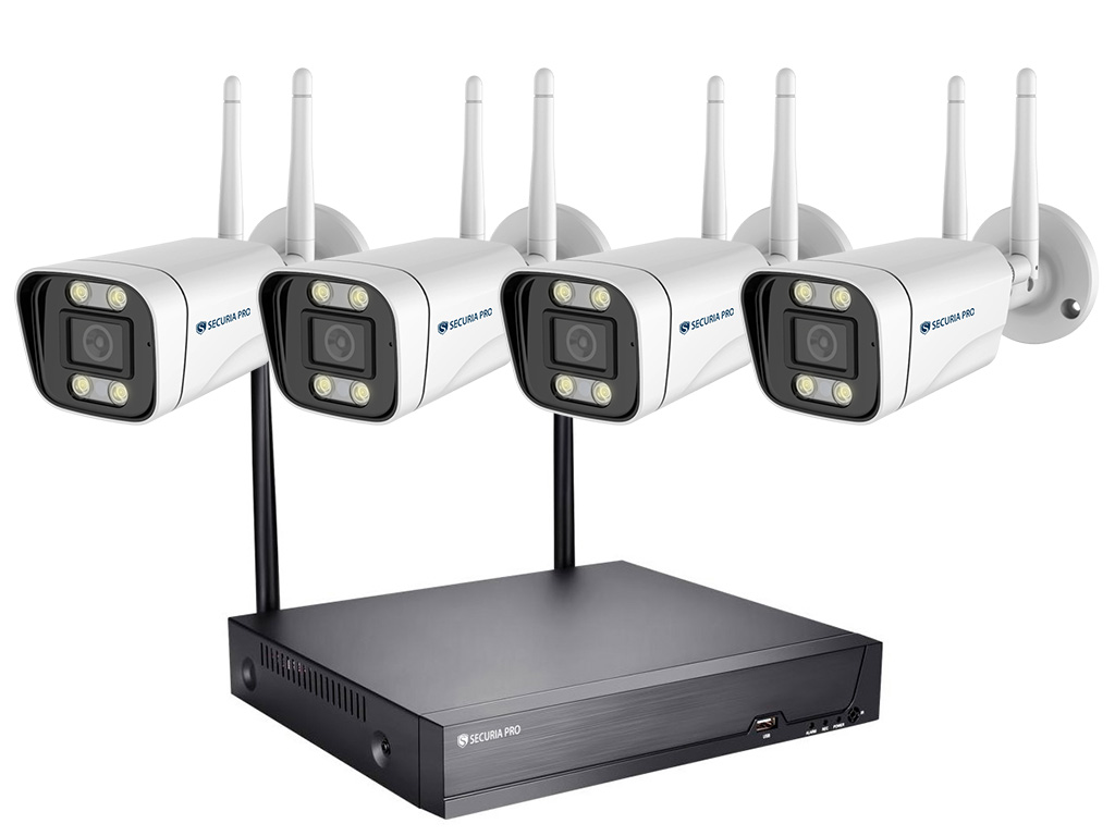 Securia Pro WIFI kamerový set WIFI4CHV5S-W Nahrávanie: bez disku