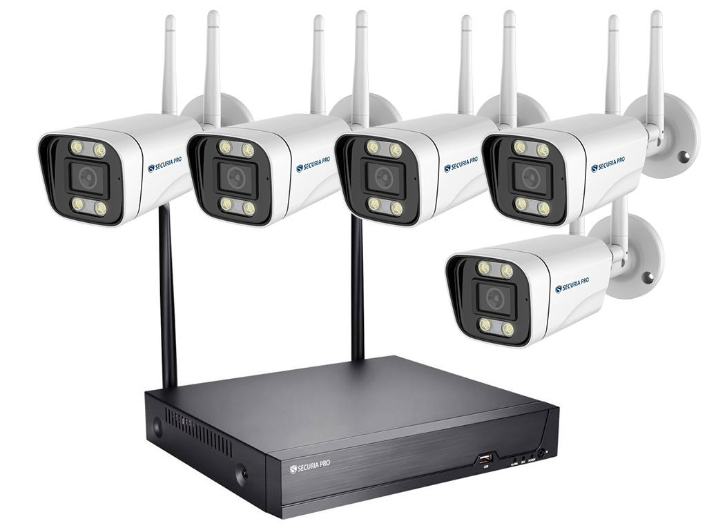 Securia Pro WIFI kamerový set WIFI5CHV5S-W Nahrávanie: bez disku