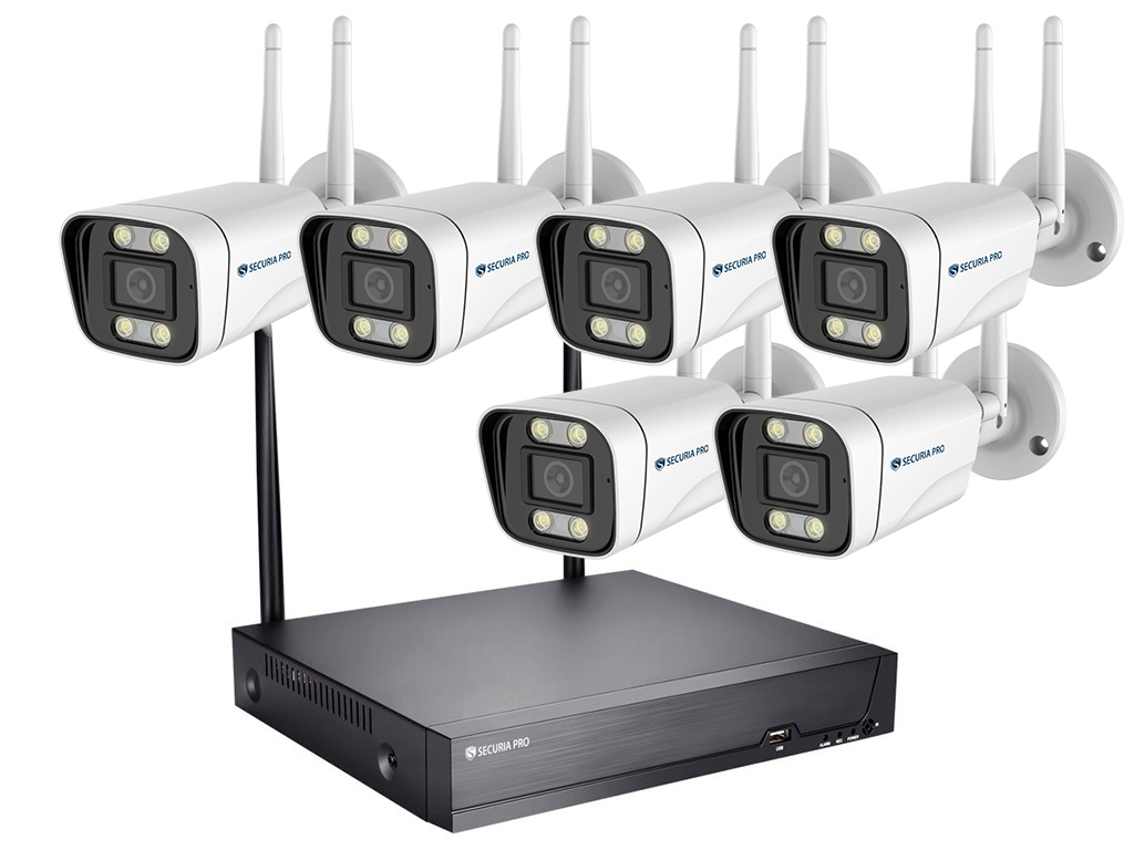 Securia Pro WIFI kamerový set WIFI6CHV5S-W Nahrávanie: bez disku