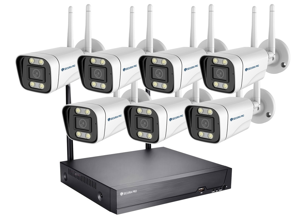 Securia Pro WIFI kamerový set WIFI7CHV5S-W Nahrávanie: bez disku