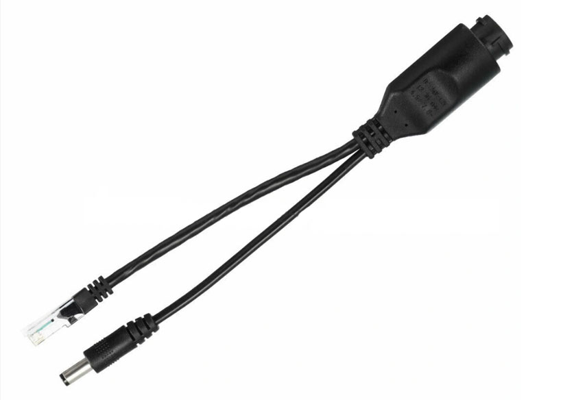 Securia Pro PoE Splitter IEEE802.3af 48V Support 10/100M čierny