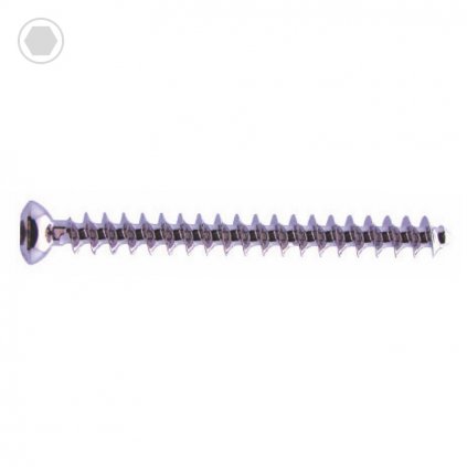 4.0mm Cancellous Screw, Fully Threaded, Hexagonal Recess