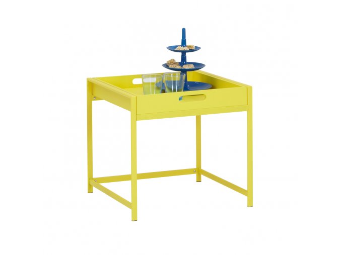 Servírovací stolek ANNIKA žlutý T640001 š.44