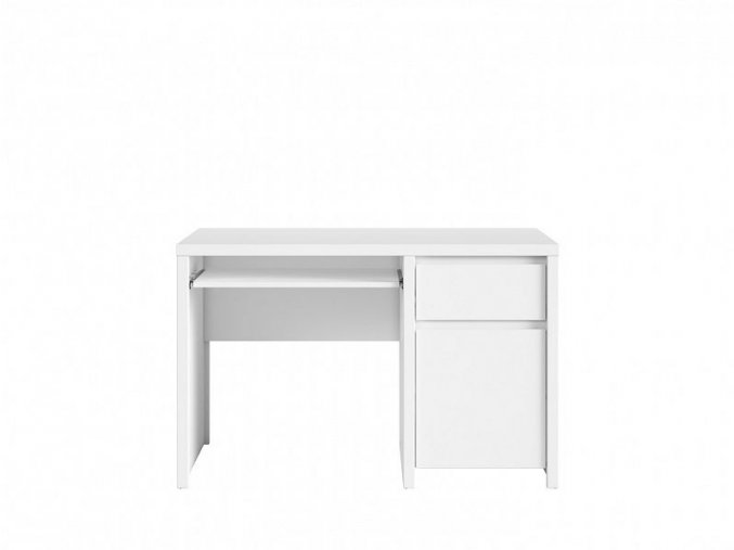 KASPIAN BIU1D1S/120 psací stůl bílá/bílá mat