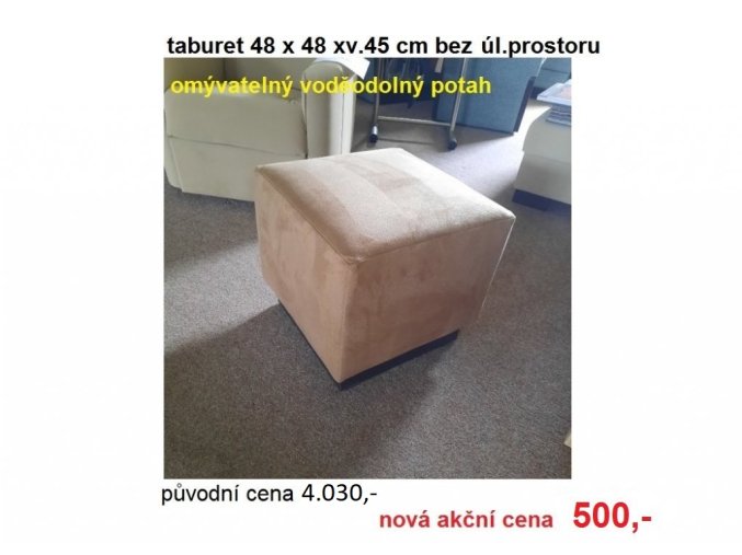 taburet ZORA 48x48 cm PRODEJNA