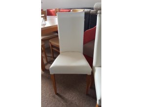Židle bílá koženka