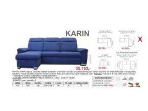 sedací rozkládací souprava KARIN 3R+R+2Ú 276x227