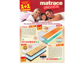 leták matrací 1+1 ZDARMA 2025