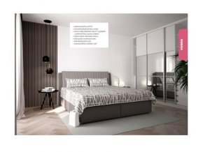 manželská postel VANDA 160-180 x 200 cm s matrací RIANA 179