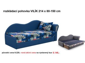 rozkládací pohovka VILÍK 214 PRODEJNA - VÝPRODEJ