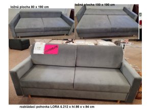 LORA rozkládací pohovka II.sk 212 PRODEJNA- VÝPRODEJ