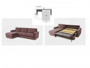 sedací souprava LOTA OT-2,5F 183 x 282 každodenní spaní