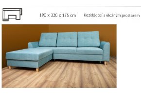 rozkládací sedací souprava DENY 190x320x175 cm sk.I U