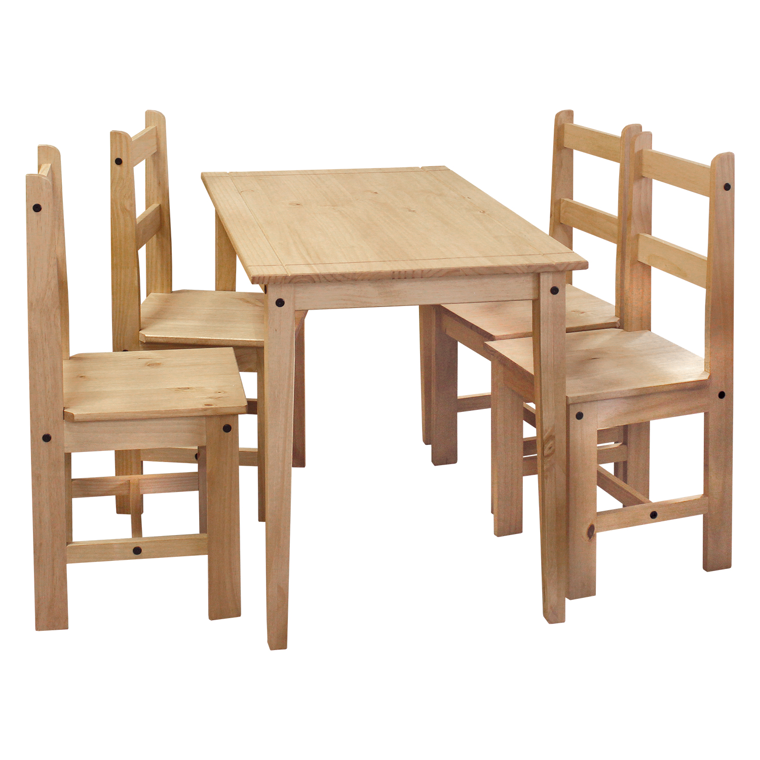 Stůl+4 židle CORONA 2 borovice vosk 161611