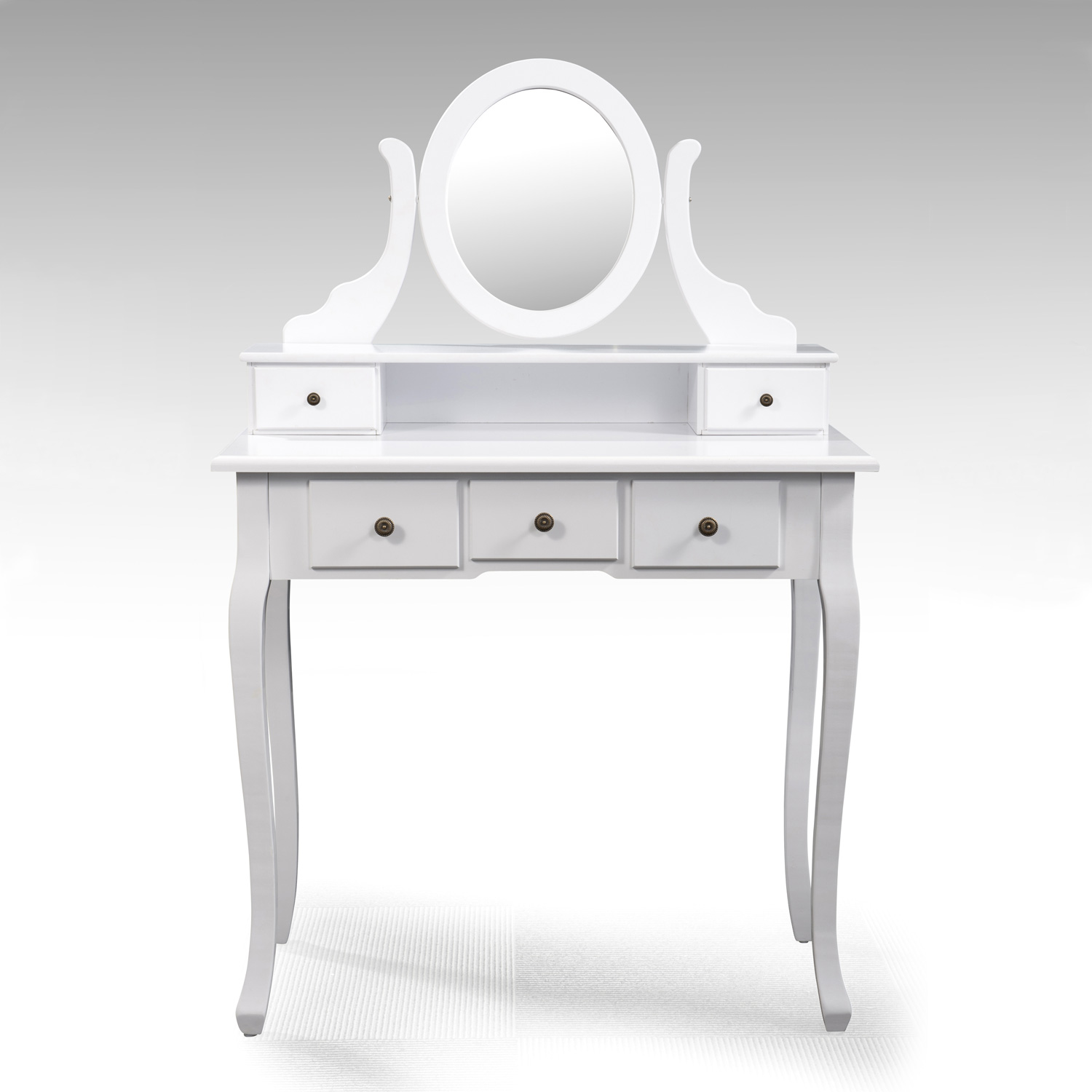 Toaletní stolek se zrcadlem STELLA 4203 bílý 80