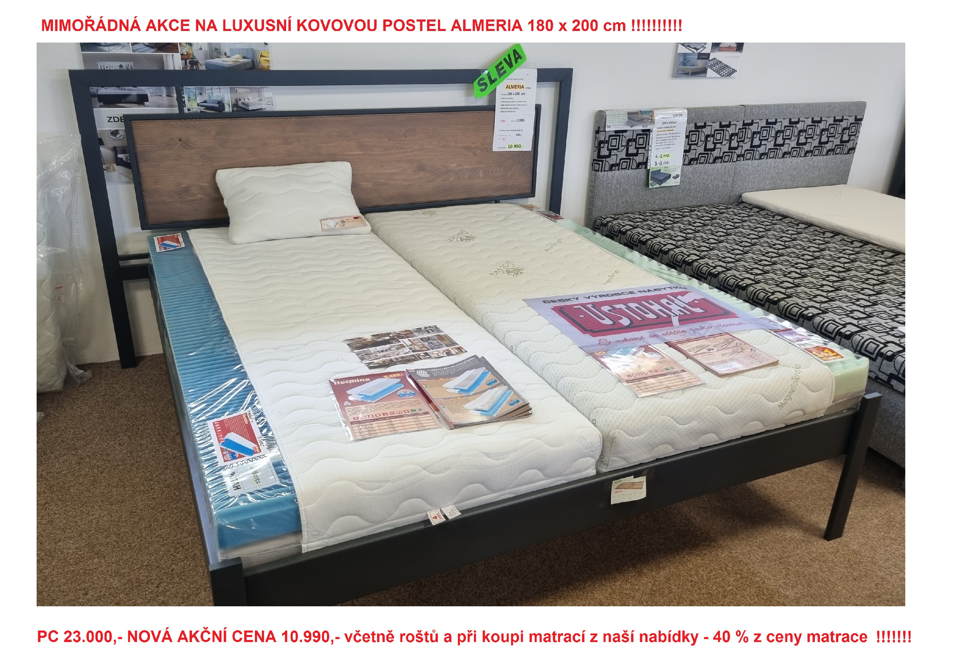 Kovaná postel ALMERIA D 0476d PRODEJNA