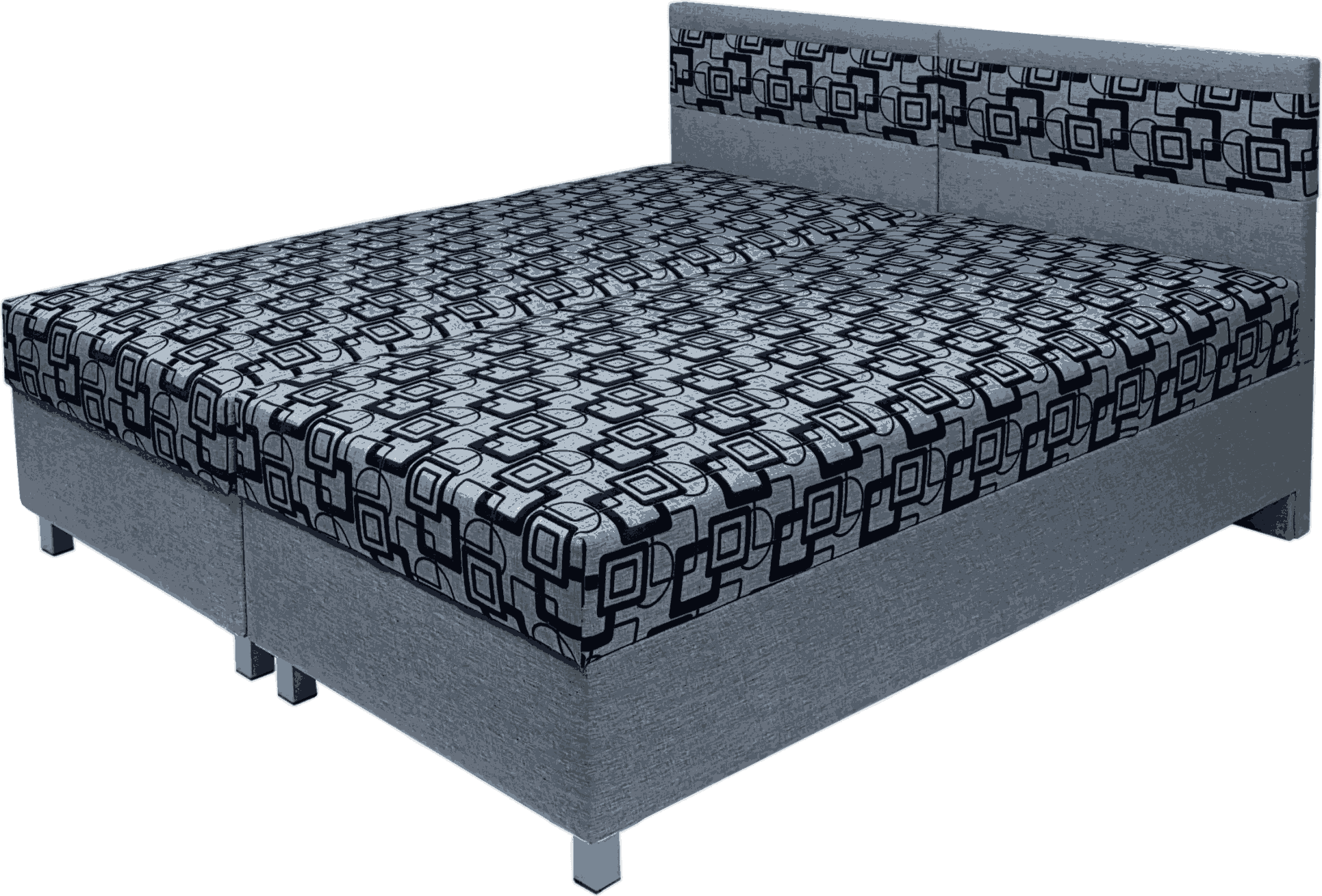 manželská postel SINDY B. 160/180x200 boční výklop s matrací ELLA