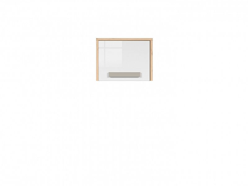 NAMEK SFW1D závěsná skříňka buk iconic/bílý lesk/šedá 60