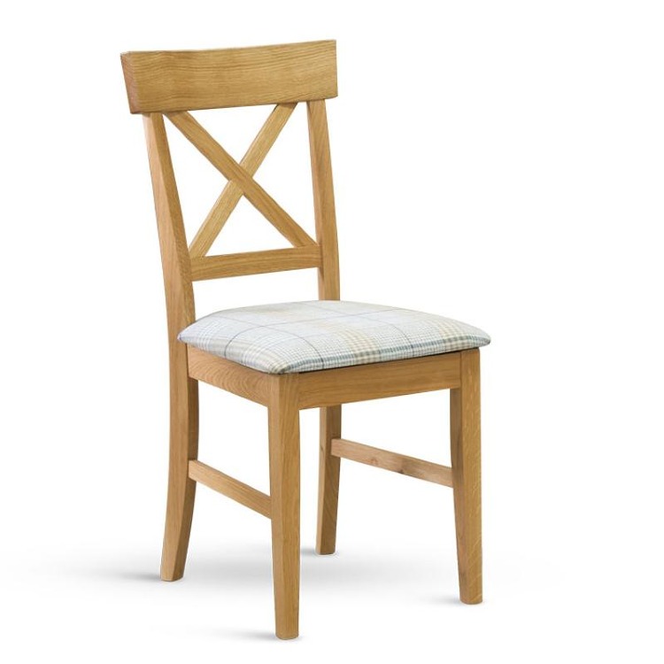 OAK židle masiv dub látkový sedák 43