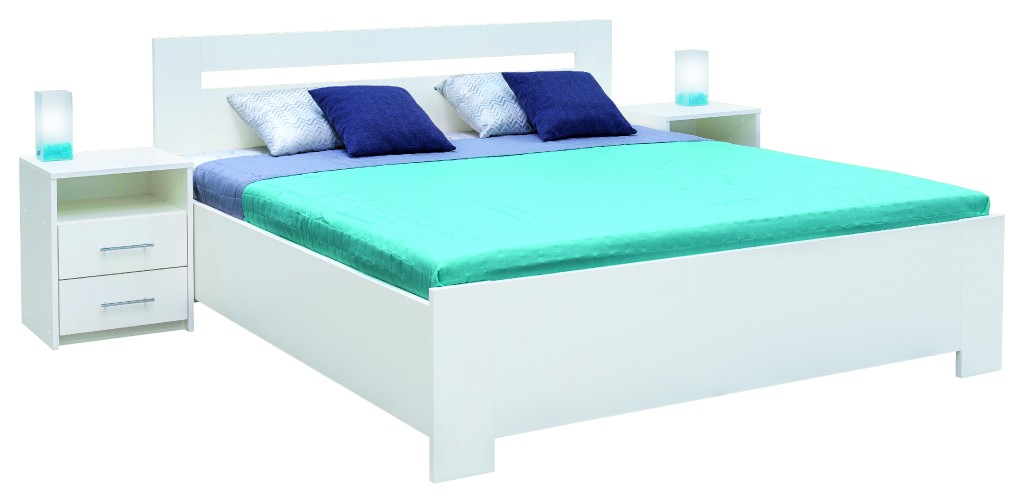 HERA manželská postel pro snadné vstávání ,v.čela 110 cm 166/186x206