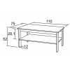 konferenční stolek LEOPOLD K134 š.110