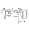 konferenční stolek MATĚJ K151 š.110