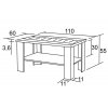konferenční stolek KAROL K149 š.110